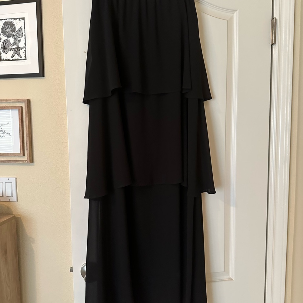 Elegant Black Layered Skirt